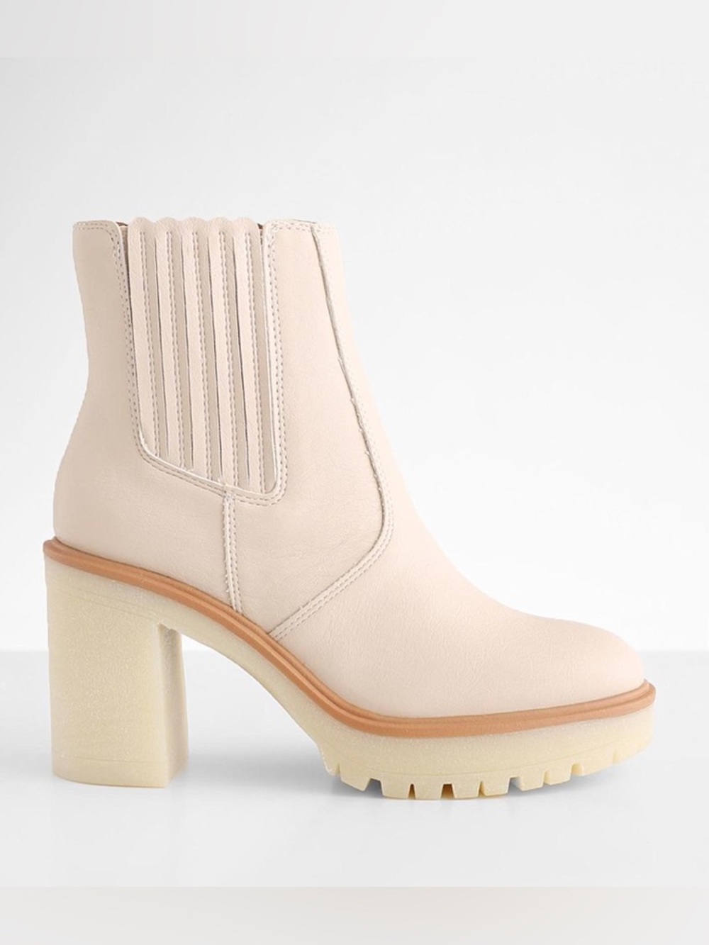 Oasis Society California Anastasia Lug Chelsea Boot- Beige - Picture 2 of 15